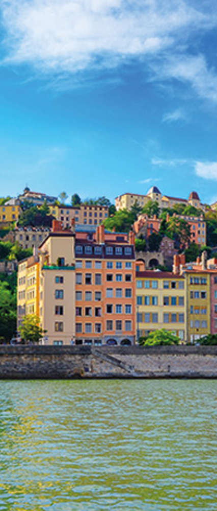 View From the River of Lyon, France