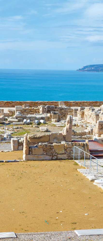 Curium Limassol, Panoramic View Of Kourion Archaeological Site, Limassol, Cyprus