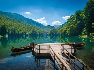 Panoramic View Of Biogradsko, Lake Biogradska Lake, Montenegro