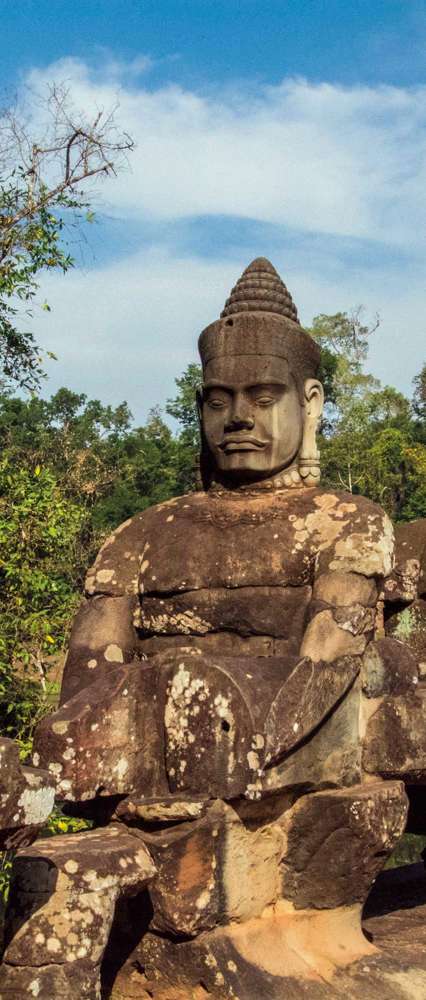 Angkor Thom Gate Guardians Cambodia