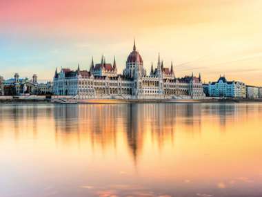 Parliament at Sunset, Budapest, Hungary 