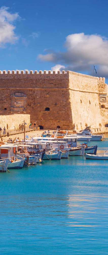 Koules Fortress, The Venetian Castle Of Heraklion In Heraklion City, Crete Island, Greece