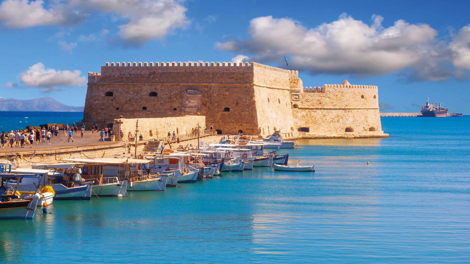 Koules Fortress, The Venetian Castle Of Heraklion In Heraklion City, Crete Island, Greece