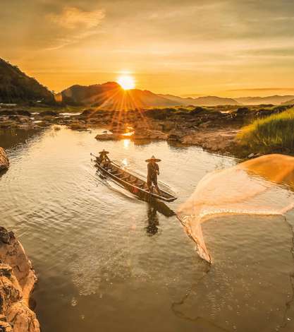 Fisherman, Mekong River