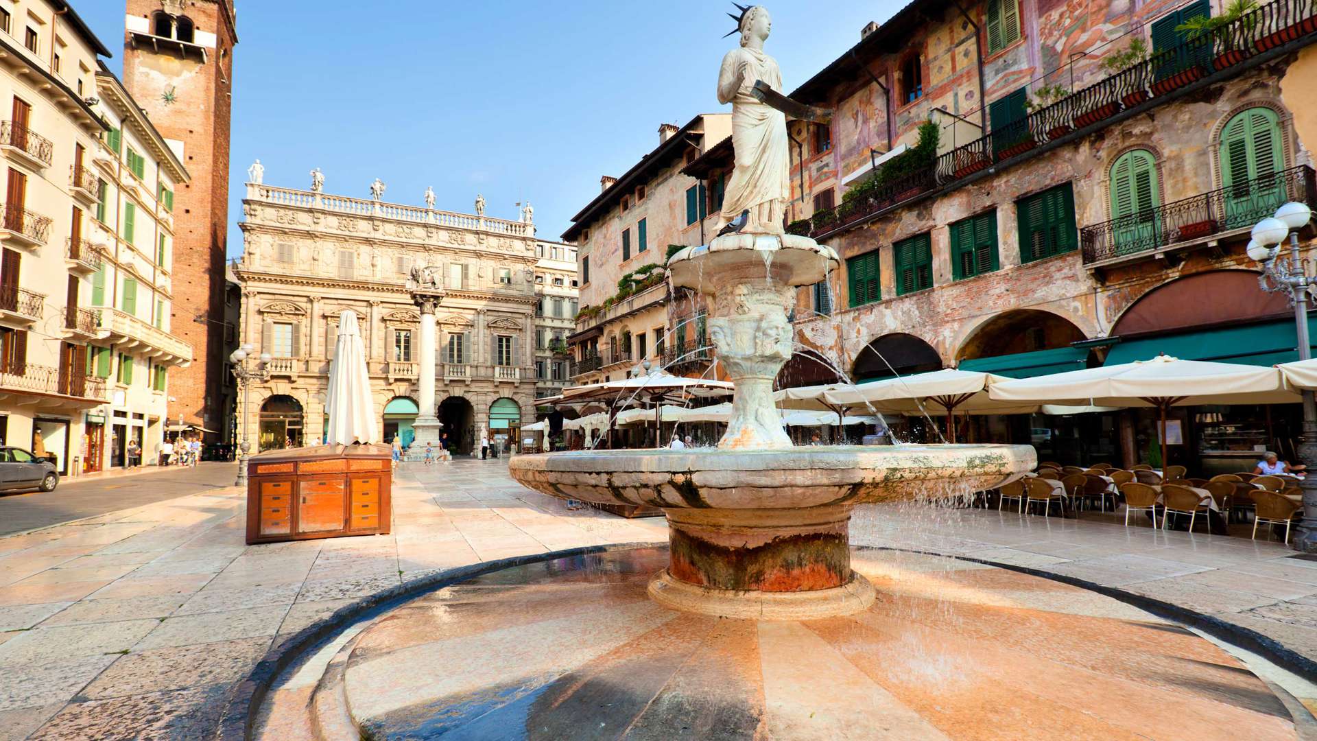 Piazza Delle Erbe, Verona, Italy