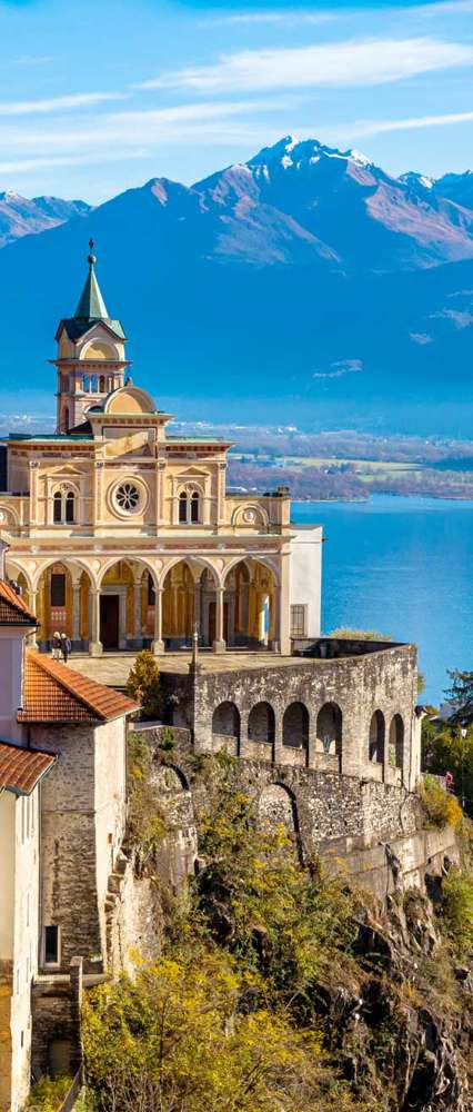 Madonna Del Sasso Church, Locarno, Lake Maggiore, Switzerland