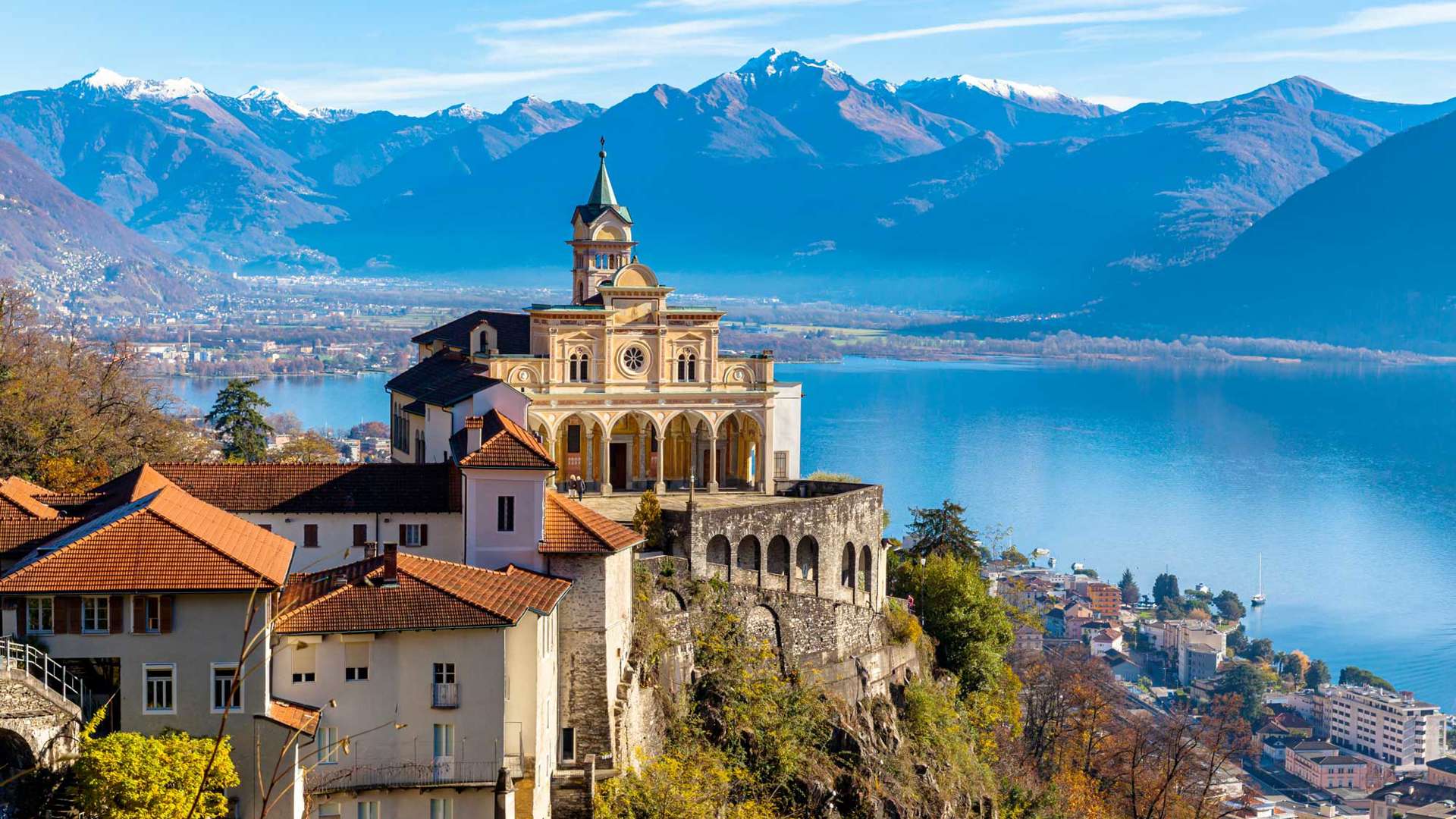 Madonna Del Sasso Church, Locarno, Lake Maggiore, Switzerland