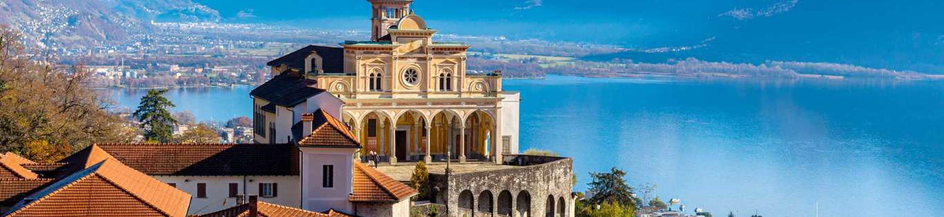 Madonna Del Sasso Church, Locarno, Lake Maggiore, Switzerland