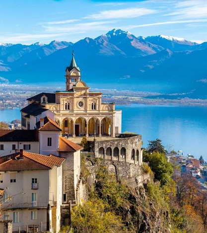 Madonna Del Sasso Church, Locarno, Lake Maggiore, Switzerland