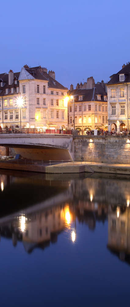 Besancon At Night, France