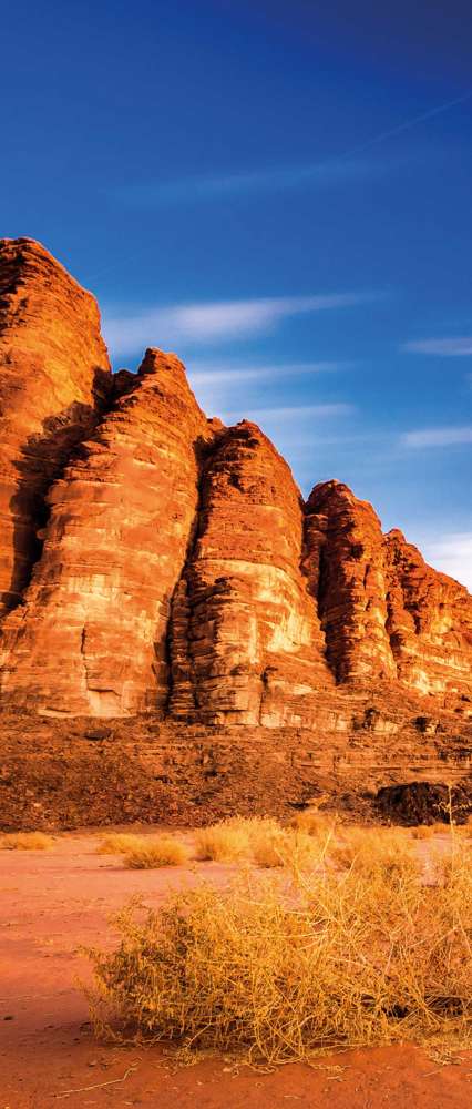 Seven Pillars Of Wisdom, Wadi Rum Desert, Jordan