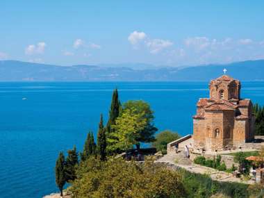 Church by Lake Ohrid, North Macedonia 