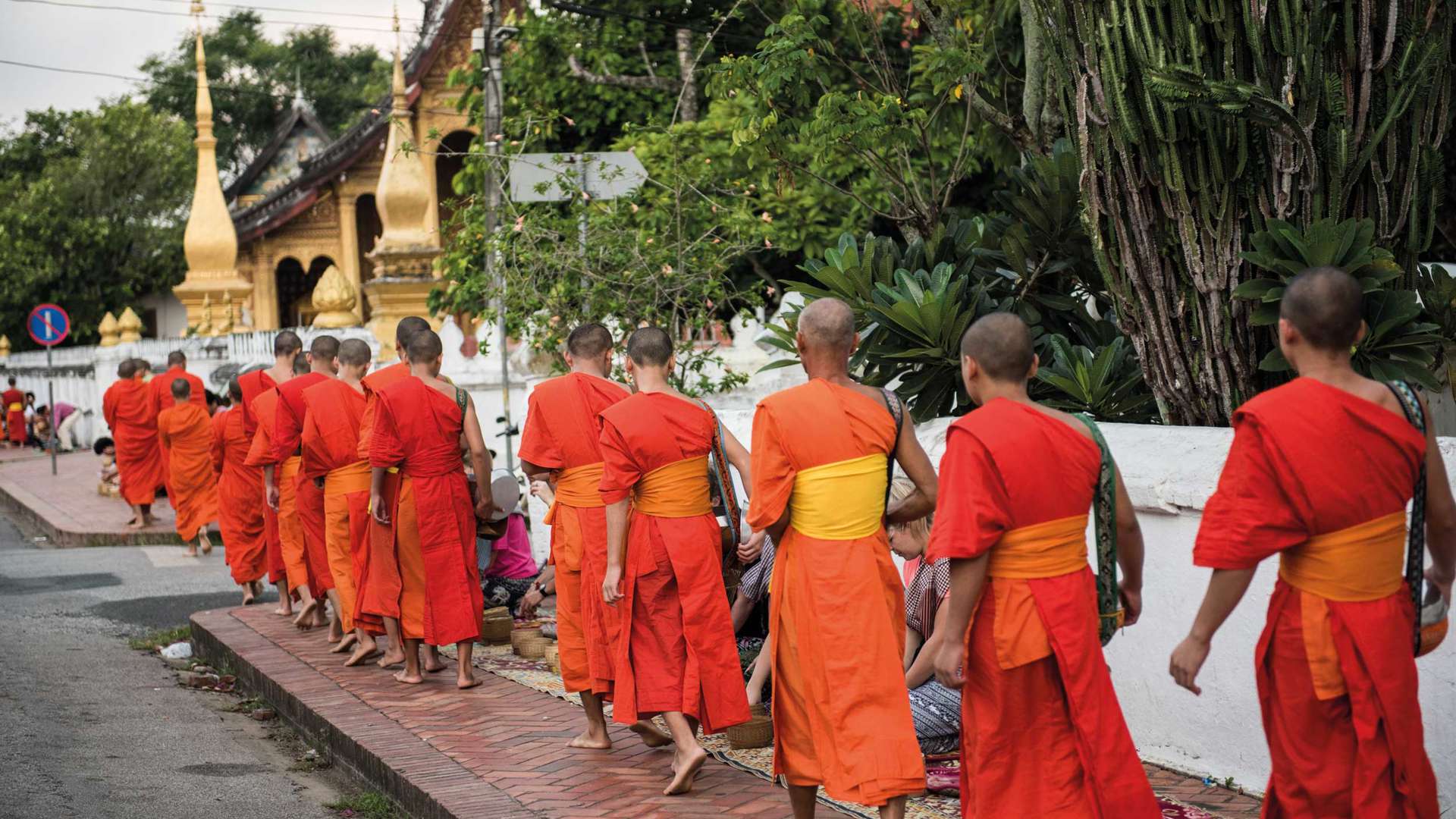 Buddhist Monks In Laos