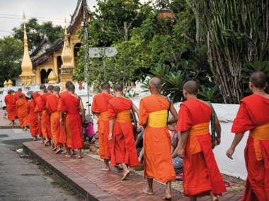 Buddhist Monks In Laos