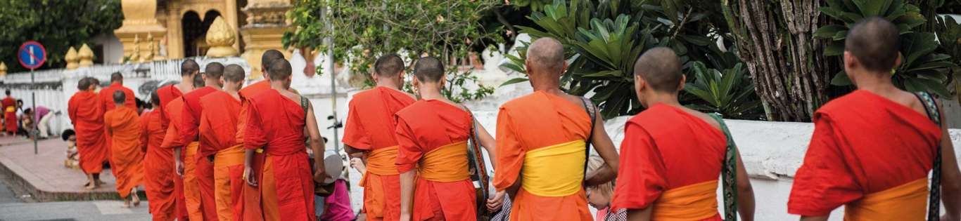 Buddhist Monks In Laos