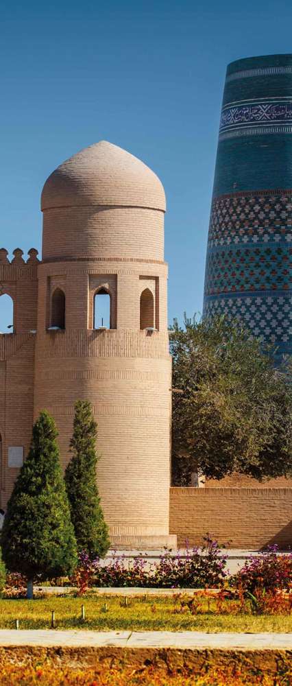 Western Gate Ata Darvoza To Ancient Town Of Itchan Kala, Khiva, Uzbekistan