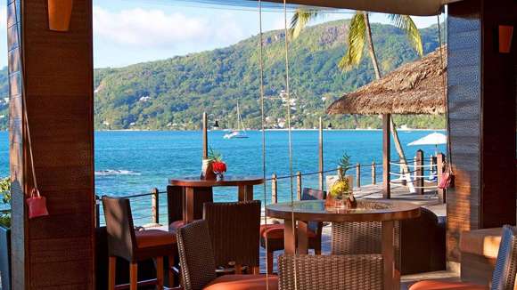 Fishermans Cove, Mahe, Seychelles, Restaurant by sea