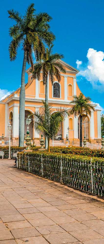 Park in Central Square, Trinidad, Cuba