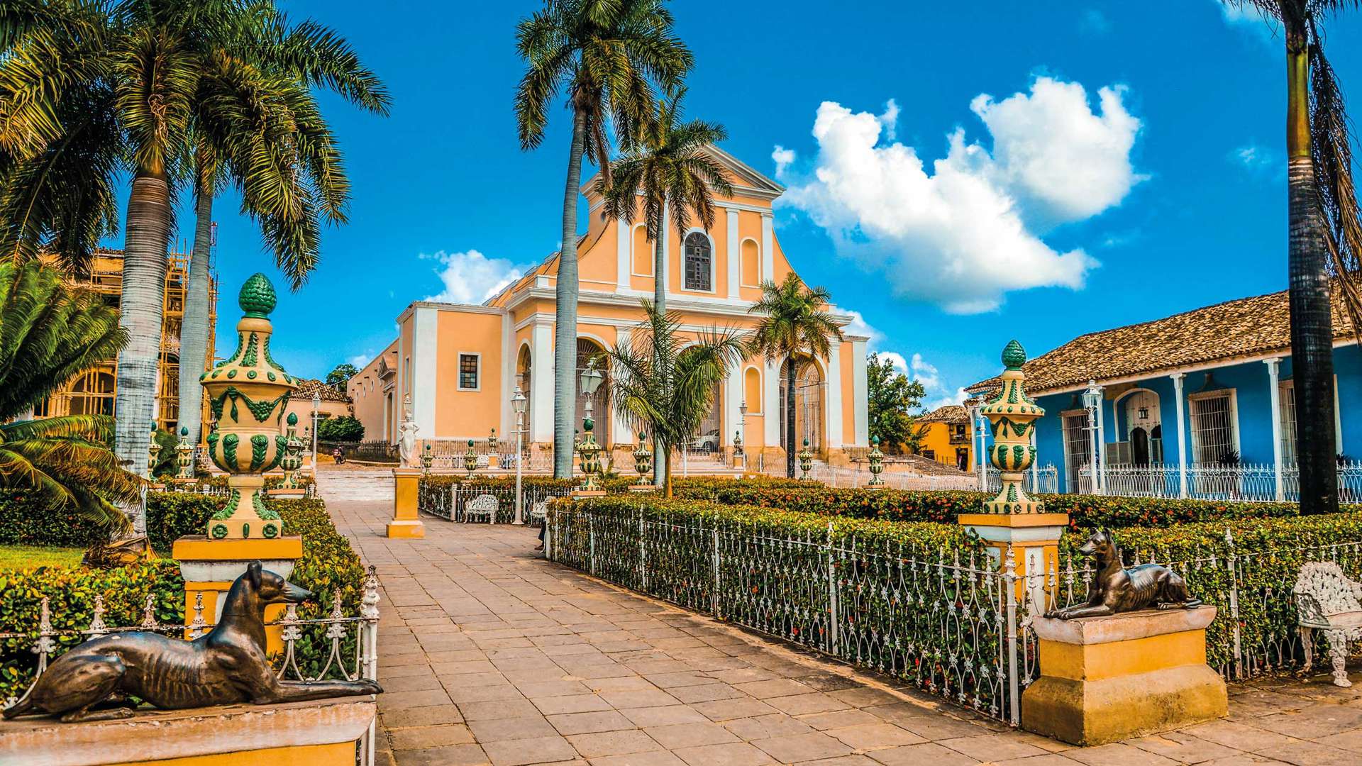 Park in Central Square, Trinidad, Cuba