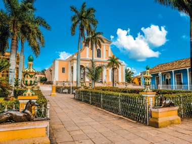 Park in Central Square, Trinidad, Cuba