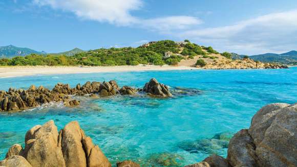 Sea Of Villasimius Beach, Sardinia Island, Italy