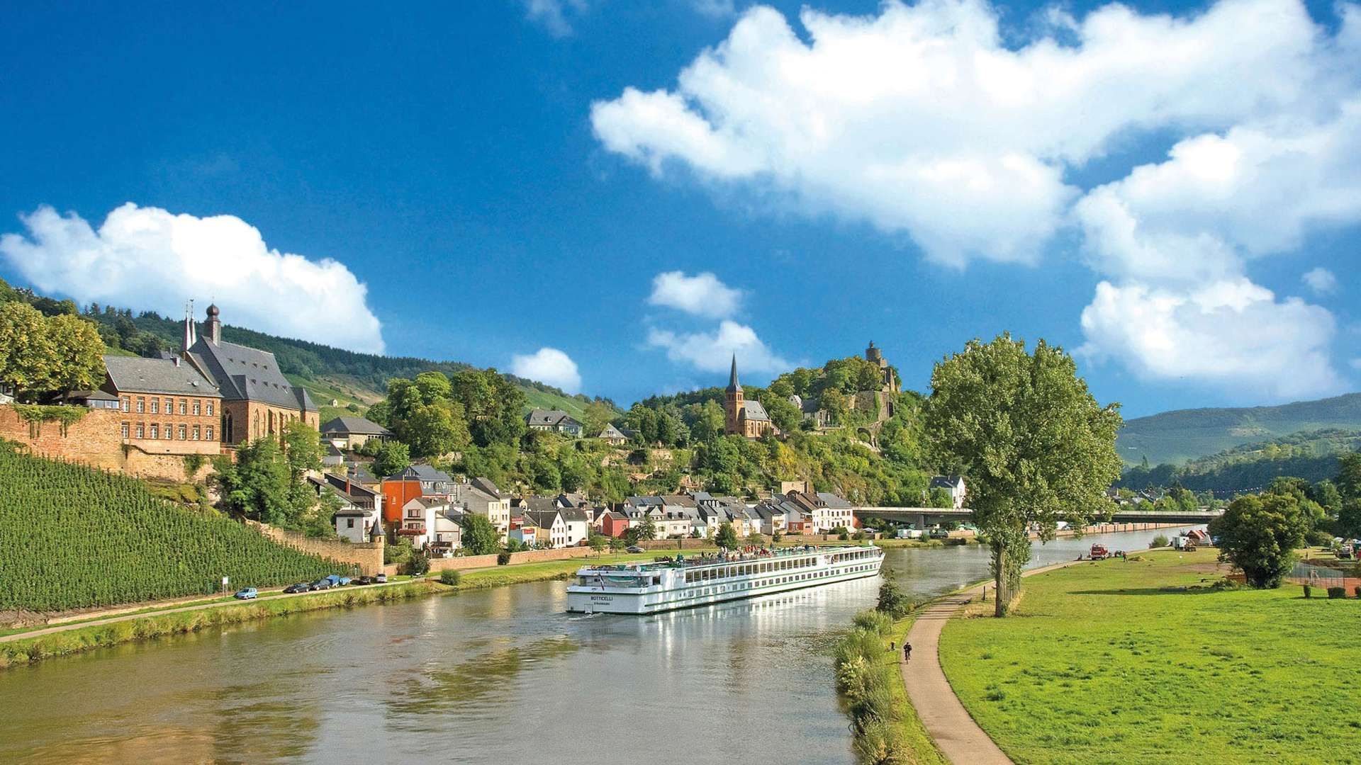 La Moselle River, France, Bateau, Navigation