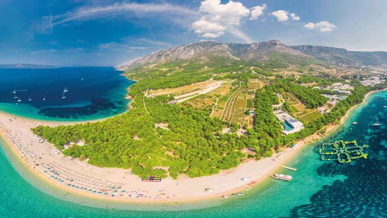 Aerial View, Zlatni Rat Bol, Croatia