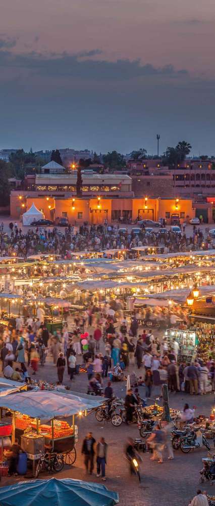 El Fna Square, Sunset, Marrakech, Morocco