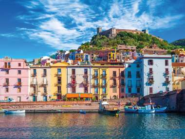 Old Village River Temo, Bosa, Sardinia, Italy