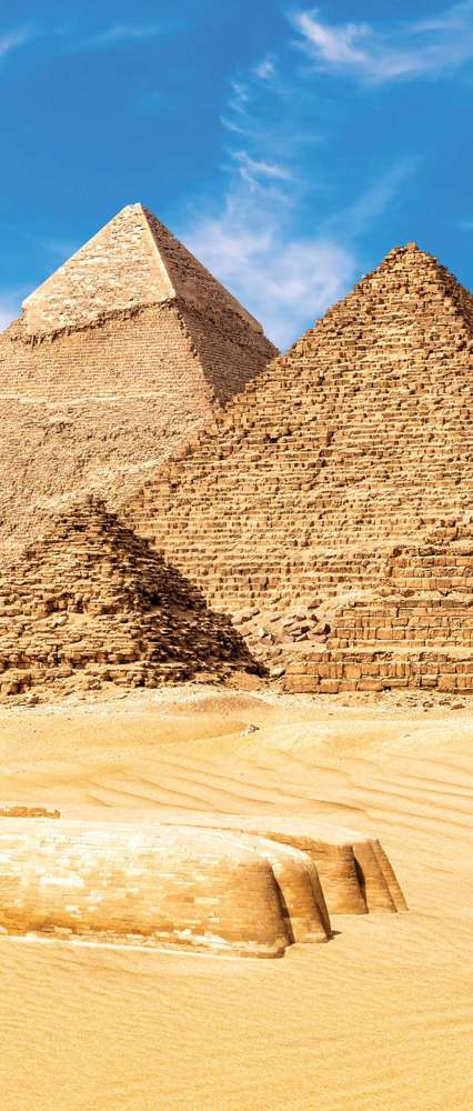 Pyramids and Sphinx, Giza, Egypt