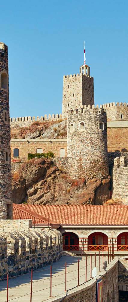 Panoramic View Of The Rabati Castle In The City Of Akhaltsikhe, Georgia