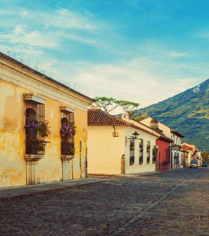 Cobblestone Street, Antigua, Guatemala 