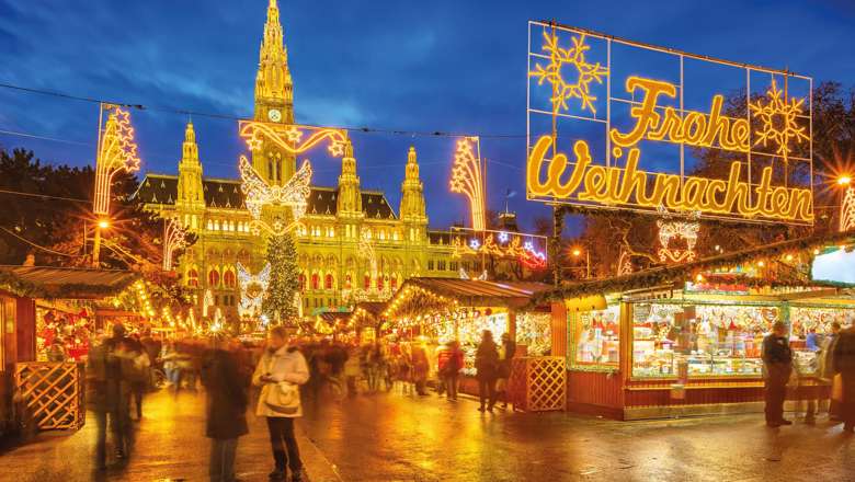 Christmas Market, Vienna, Austria