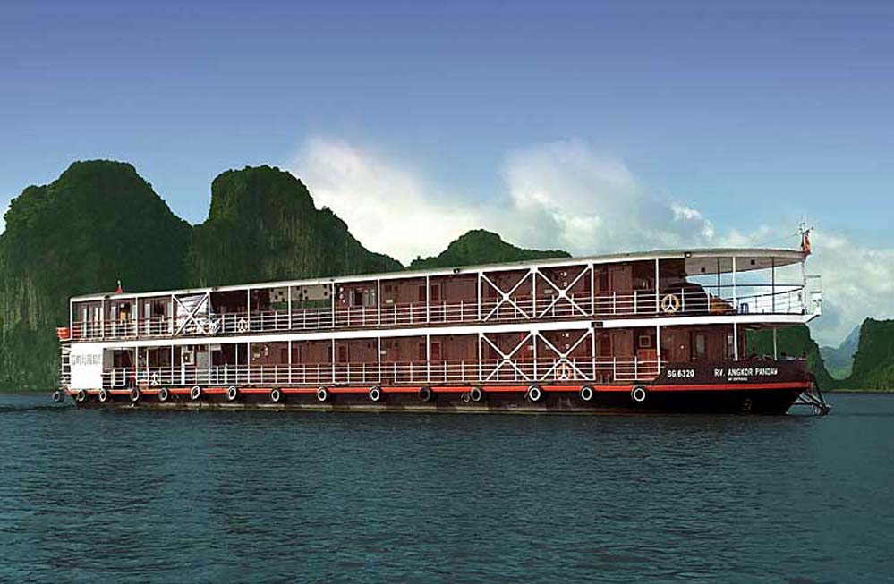 RV Angkor Pandaw Vessel, Vietnam, Exterior