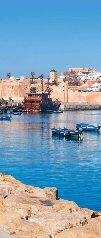 River Bou, Regreg Seafront and Kasbah in Medina, Rabat, Morocco