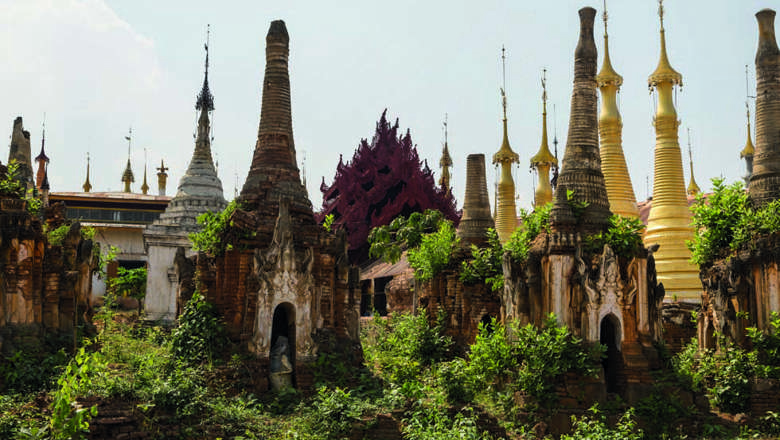 Pagodes Paya Shwe Inn Thein, Burma