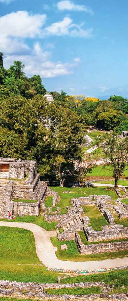 Mayan Ruins In Palenque, Chiapas, Mexico 