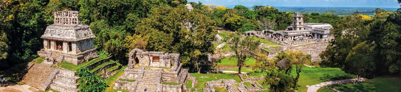 Mayan Ruins In Palenque, Chiapas, Mexico 