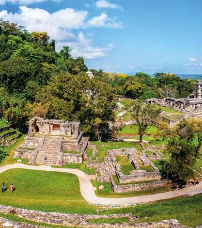 Mayan Ruins In Palenque, Chiapas, Mexico 