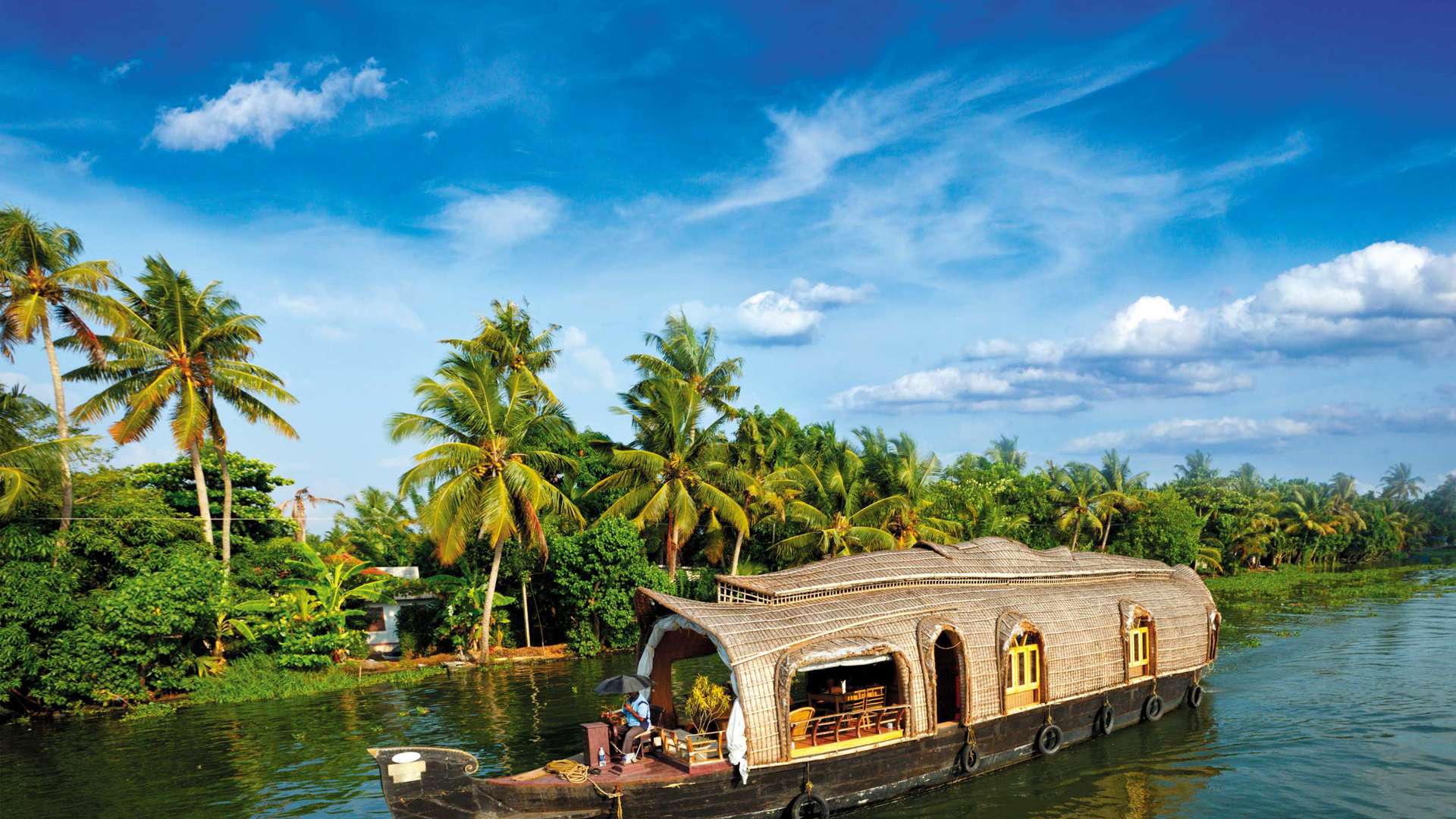 Houseboat, Kerala, India