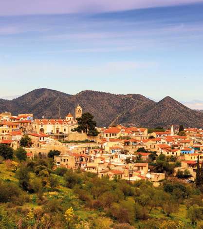 Village In The Troodos Mountains, Cyprus