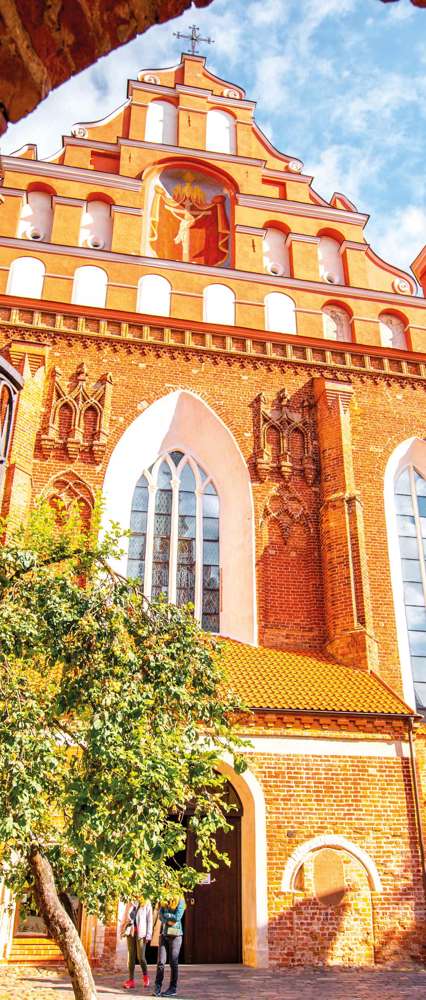 Francis of Assisi Gothic Church in the Old Town, Vilnius, Lithuania