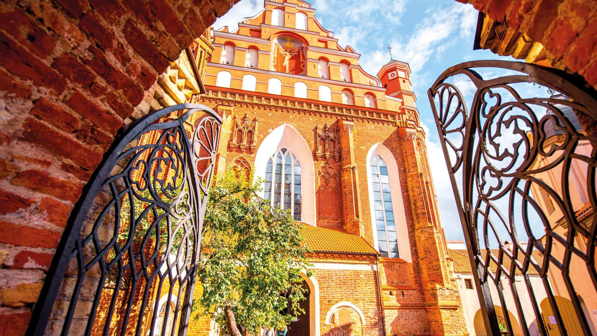 Francis of Assisi Gothic Church in the Old Town, Vilnius, Lithuania