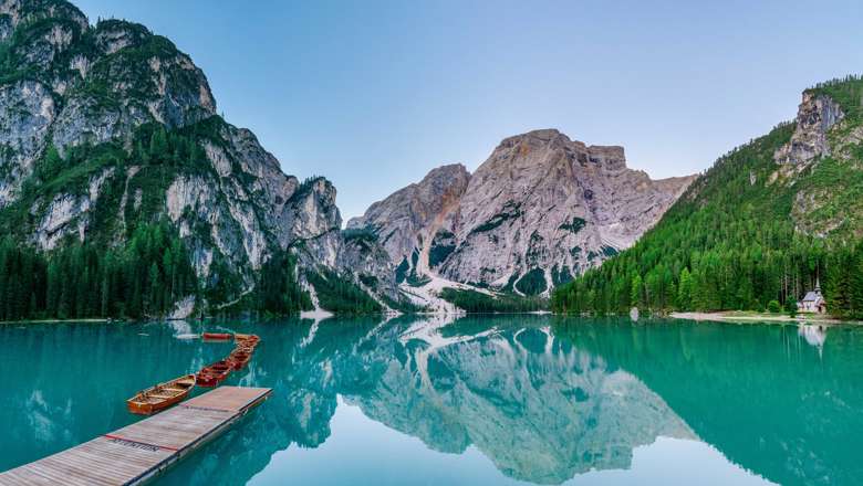 Lago Di Braies, Dolomites, Italy