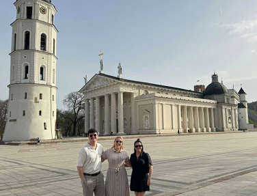 Group in Vilnius, Lithuania