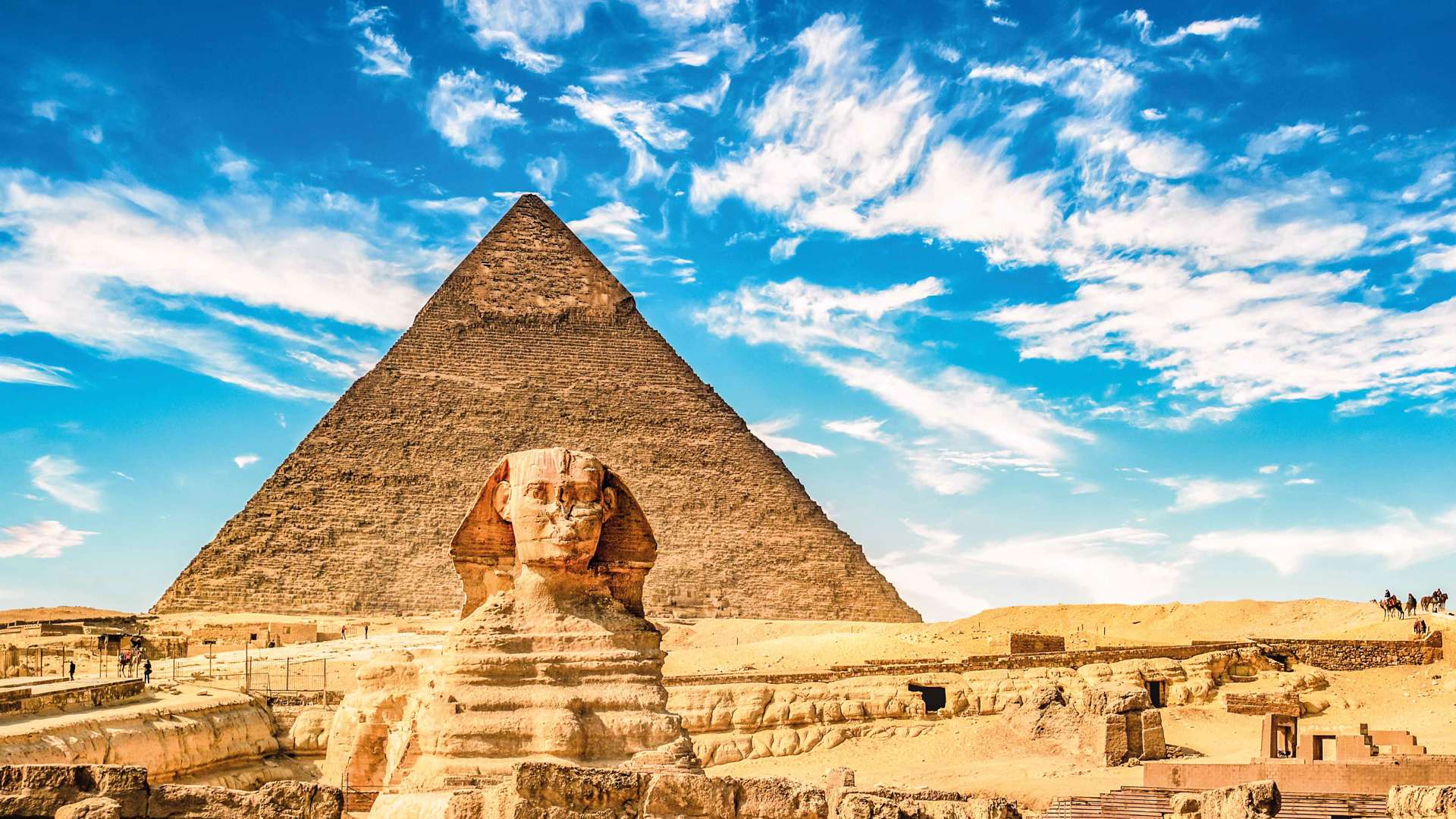 Pyramid and Sphynx, Giza, Egypt