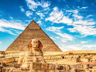 Pyramid and Sphynx, Giza, Egypt