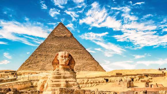 Pyramid and Sphynx, Giza, Egypt