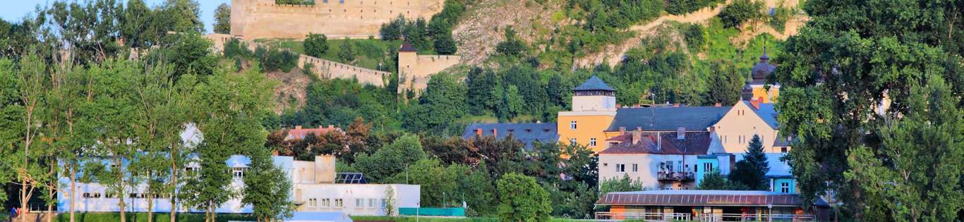 Slovakia Trencin on Vah River