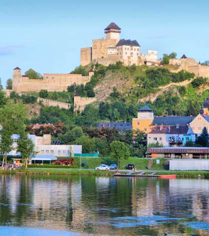 Slovakia Trencin on Vah River